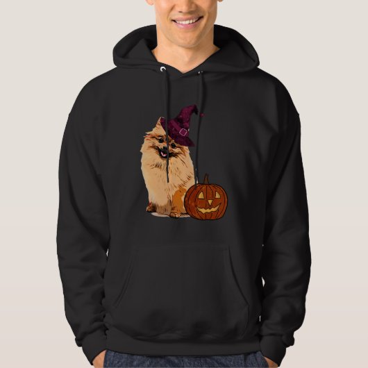 Veste À Capuche Halloween de Poméranie (Devant)