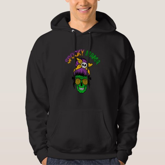 Veste À Capuche Halloween Éffrayant Mama (Devant)