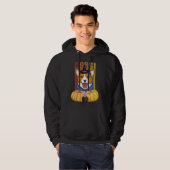 Veste À Capuche Halloween Witch Corgi (Devant entier)