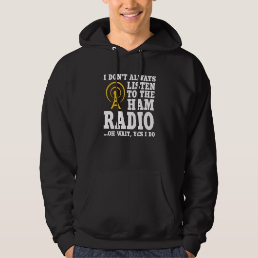 Veste À Capuche Ham Radio Operator Quote Wireless Operator (Devant)