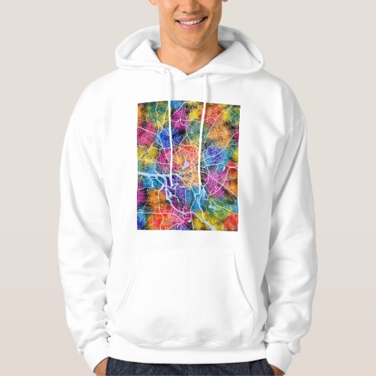 Veste À Capuche Hamburg Germany City Map (Devant)