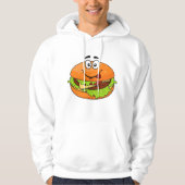 Veste À Capuche Hamburger Savoureux À Visage (Devant)