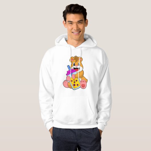 Veste À Capuche Hamster avec Bébé bouteille Jus (Devant entier)