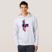 Veste À Capuche HANDSKULL Îles Féroé Sweatshirt à capuchon B2 (Devant entier)