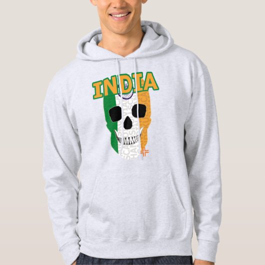Veste À Capuche HANDSKULL Inde Sweatshirt à capuchon B2 (Devant)