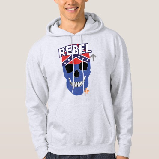 Veste À Capuche HANDSKULL Rebel Sweatshirt à capuchon bleu B2 (Devant)