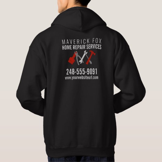 Veste À Capuche Handyman Services de réparation et d'entretien à d (Dos)