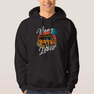 Veste À Capuche Hang Loose Hawaii Surfer Bus Pop Art