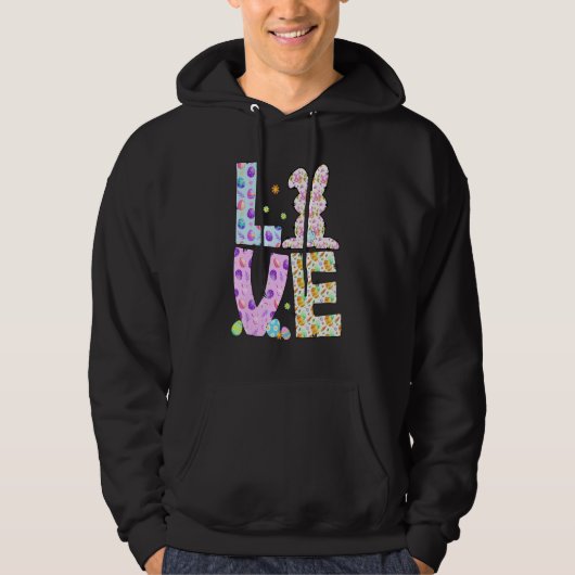 Veste À Capuche Happer Easer Love Bunny Eggs Hunter Easter Girls (Devant)