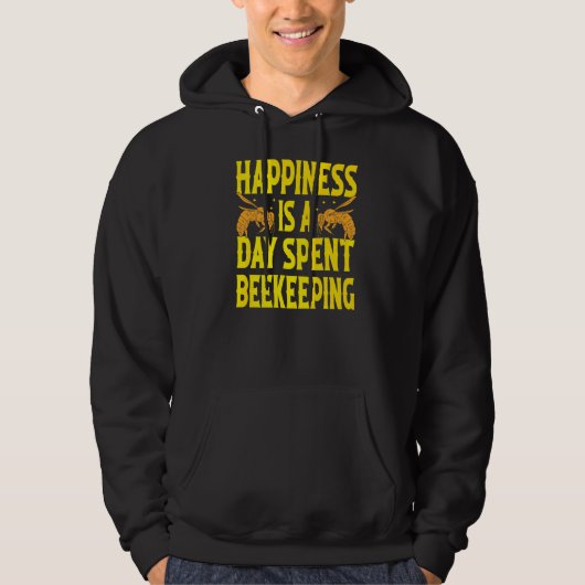 Veste À Capuche Happy Beekeeper Bee Keeping Life Honey Extraction (Devant)