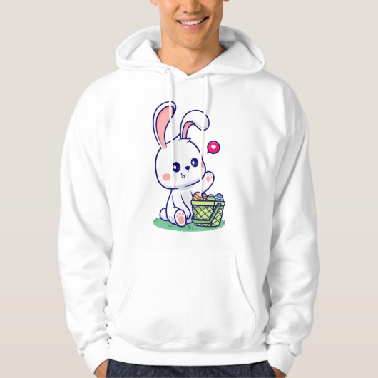 Veste À Capuche Happy Easter Bunny collection 3 (Devant)