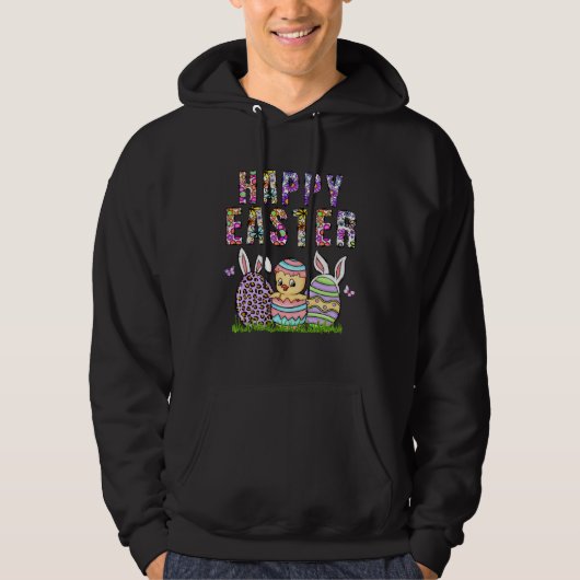 Veste À Capuche Happy Easter Bunny Rabbit Face  Easter Day Women G (Devant)