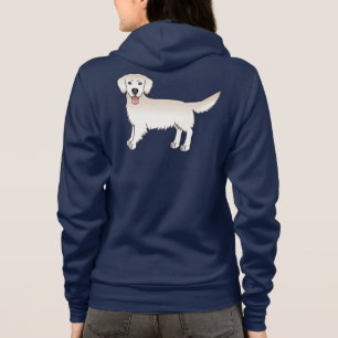 Veste À Capuche Happy English Cream Golden Retriever Cartoon Chien