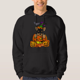 Veste À Capuche Happy Halloween Funny Chihuahua Citrouille