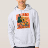 Veste À Capuche Happy Howlidays! Funny Santa Dog (Devant)