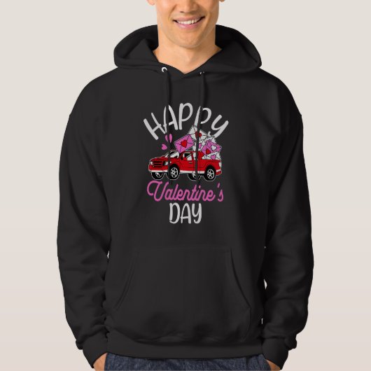 Veste À Capuche Happy Valentine's Day Roses Date Night Flowers Lov (Devant)