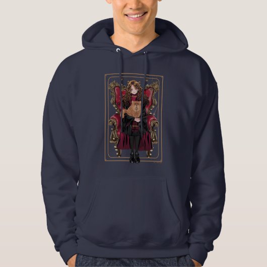 Veste À Capuche HARRY POTTER™ | Anime Hermione Granger Assise (Devant)