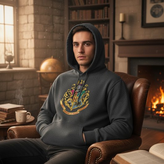 Veste À Capuche Harry Potter | Blason de Poudlard - Couleurs compl