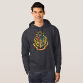 Veste À Capuche Harry Potter | Blason de Poudlard - Couleurs compl (Devant entier)