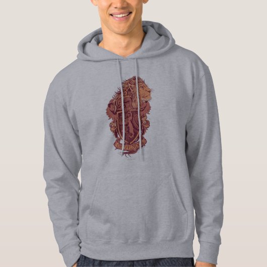 Veste À Capuche Harry Potter | Gryffindor Blason au Lion (Devant)