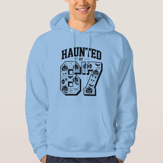 Veste À Capuche Haunted by 67 - Halloween Éffrayant (Devant)