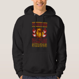 Veste À Capuche Haussement d'épaules Humour de travail de gym San