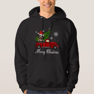 Veste À Capuche Havanese Dog Riding Red Truck Decoration de Christ