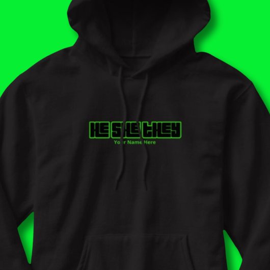 Veste À Capuche He She They Bold Vert et Noir