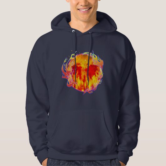 VESTE À CAPUCHE HEART NEVER ENDING FIRE HOODIE (Devant)