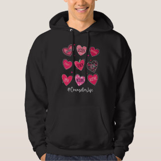 Veste À Capuche Hearts Teach Love Inspire Counselor Life Valentine
