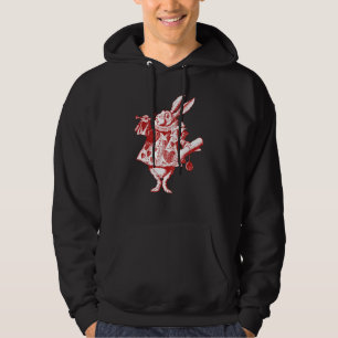 Veste À Capuche Héraut de lapin blanc rouge