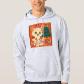 Veste À Capuche Here Comes Santa Claws! Funny Santa Cat (Devant)