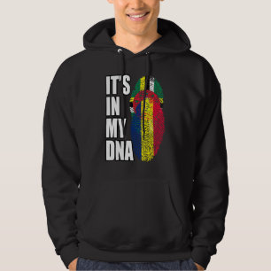 Veste À Capuche Héritage de drapeau d'ADN mixte de Dominique et du