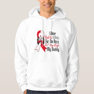 Veste À Capuche Héros oral de ruban de Cancer mon papa