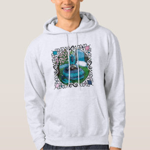 Veste À Capuche Heure du thé au dragon oriental Imaginaire bleu
