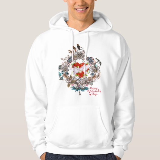 Veste À Capuche Heureuse Sainte-Valentin (Devant)