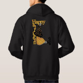 Veste À Capuche Heureuse sorcière d'Halloween (Dos)