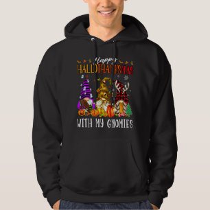 Veste À Capuche Heureux Hallowthanksmas Avec Mes Gnomies Drôle Mig