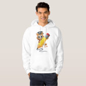 Veste À Capuche Hibou écrivant (Devant entier)
