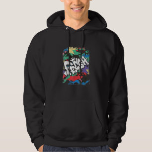 Veste À Capuche Hip Hop Frais École 80s 90s Camo Rap Urbain S