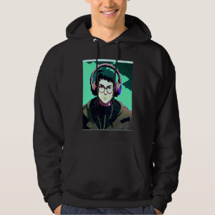 Veste À Capuche Hip hop lo fi chillhop musique chill garçon esthét