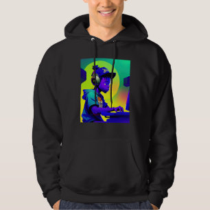 Veste À Capuche Hip hop lo fi chillhop rythmes calmes lofi esthéti