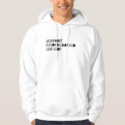 VESTE À CAPUCHE HIP-HOP SOUTERRAIN DE SOUTIEN (Devant)
