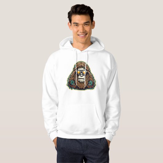 Veste À Capuche Hippie Sasquatch (Devant entier)