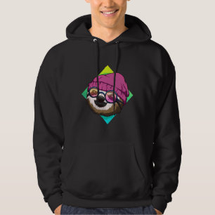 Veste À Capuche Hipster Sloth Mignonnes Idées Machines À Sous Homm