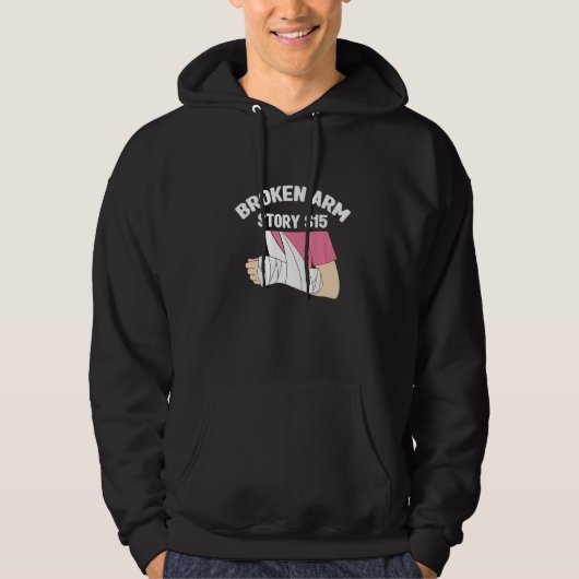 Veste À Capuche Histoire de bras cassé Fracture du bras 1 (Devant)