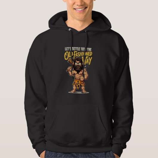 Veste À Capuche Histoire drôle d'archéologie de cavernicole préhis (Devant)
