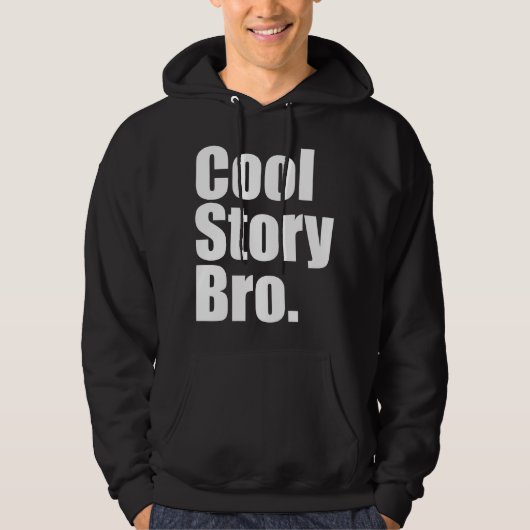 Veste À Capuche Histoire fraîche Bro. Sweatshirt à capuchon foncé (Devant)