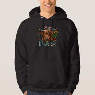 Veste À Capuche Ho Ho Génisse Génisse Noël Joyeux Xmas Vacances S