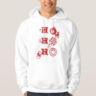 Veste À Capuche Ho Ho Ho Joyful Christmas Père Noël Laude